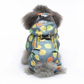 Pet Sound Dog Raincoat Four-legged Reflective Raincoat Pattern Dog Four Seasons Universal